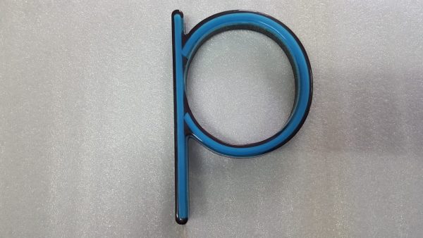 LETRA NEON FLEX-CRISTAL P 28 cm alto x 14 cm largo - Imagen 3