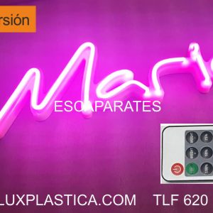 MARIA ROTULO NEÓN NOMBRE  ref 2182-5  SOPORTE ACRÍLICO RECORTADO